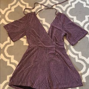 Sprarkly purple romper